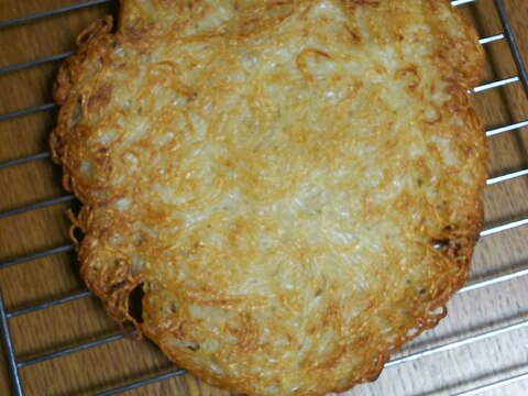 味付け素麺のカリもち焼き